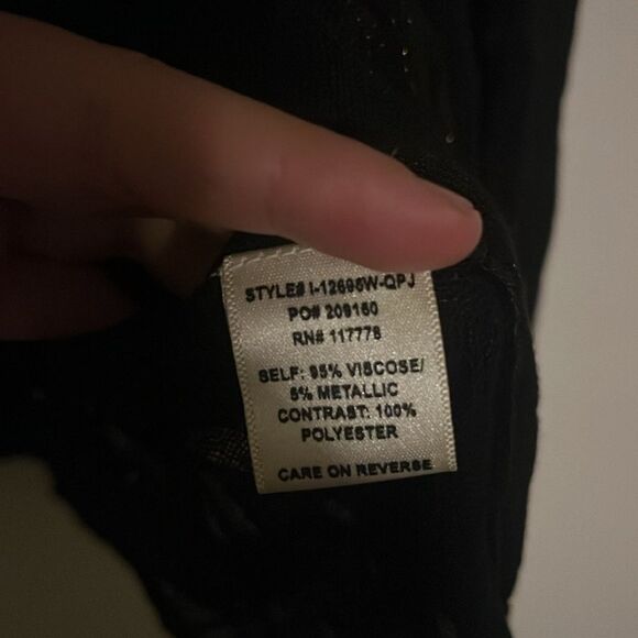 Lovestitch Blouse Embroidered Floral Sequin Velvet Fringe Tassel Size Medium - Picture 12 of 13